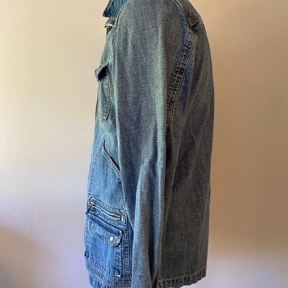 Vintage Denim Chore Coat by Lauren Jeans Company for Ralph Lauren. Women’s Med. - Picture 5 of 11